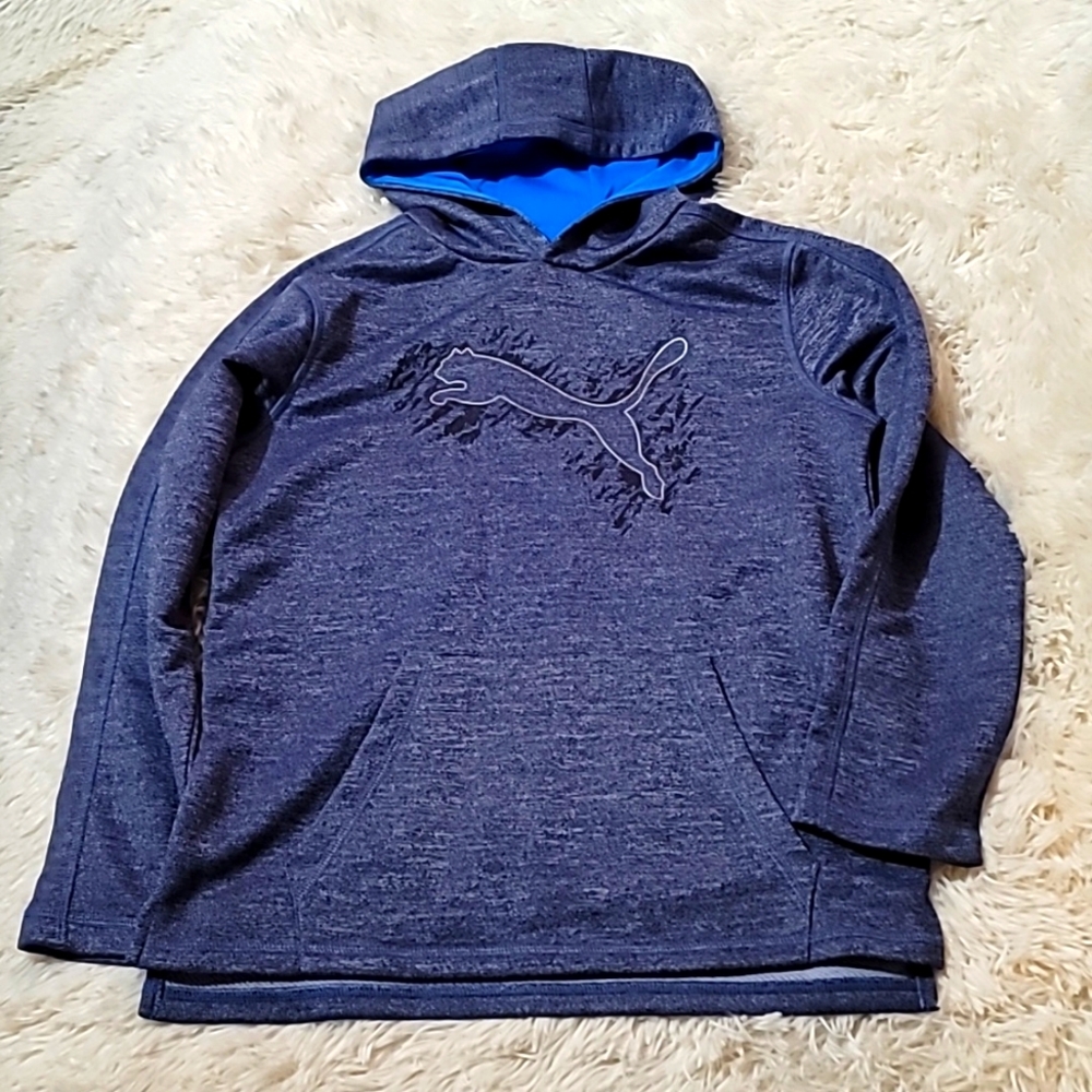 Puma, Boy's , Hooded Sweater, Hoodie, Size Medium, pull over sweater